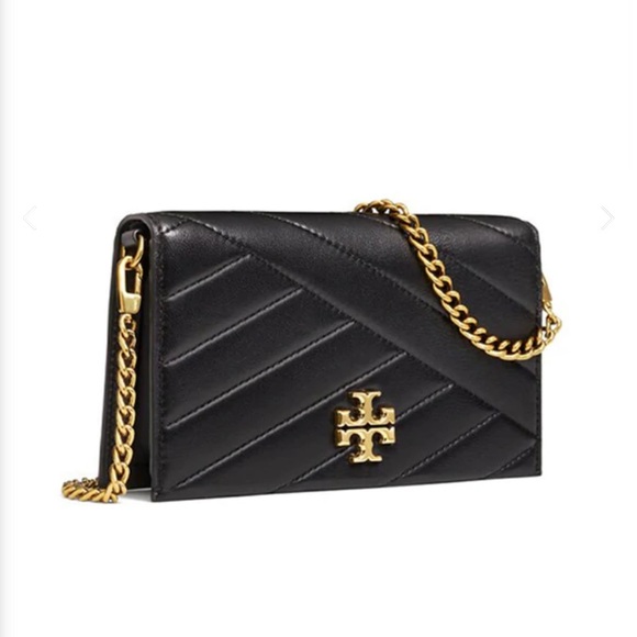 NWT authentic rare luxury minimalist Tory Burch Kira Chevron Phone Crossbody - Picture 3 of 17